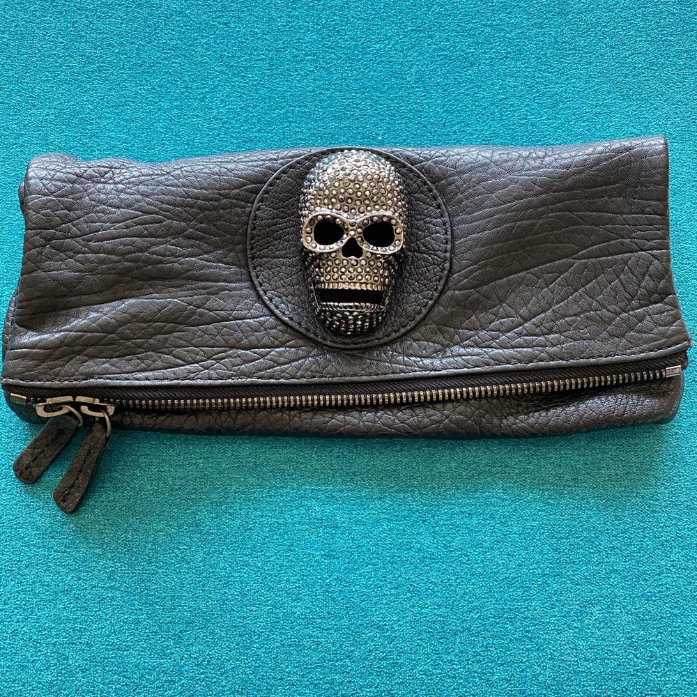 Soft leather clutch